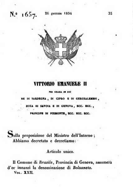 Raccolta degli atti del Governo di Sua Maestà il re di Sardegna